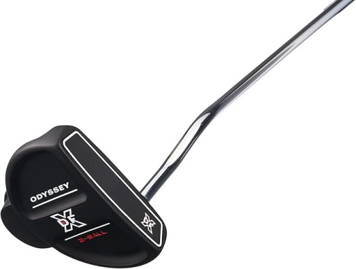 KIJ GOLFOWY Odyssey Golf DFX Putter leworęczny 2-piłkowy powiększony uchwyt