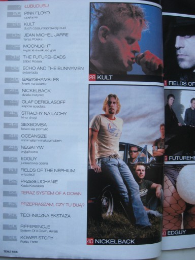 TERAZ ROCK Kult, Ковальска, Coldplay, PINK FLOYD, Negatyw - 12/2005