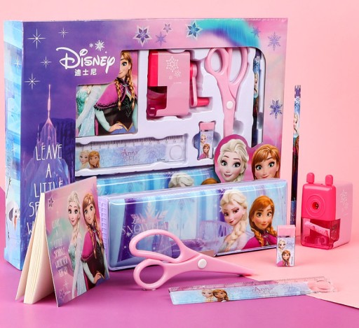 Школьный набор FROZEN, пенал, точилка, ластик для школы для девочек