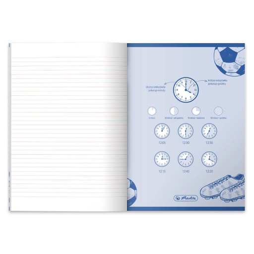 Блокнот А5, 32 страницы, 3 строки, цветной, без полей, 70 г/м2 Hero HERLITZ
