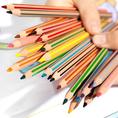 Мелки Eco Evolution Stripes 18+6 цветов BIC
