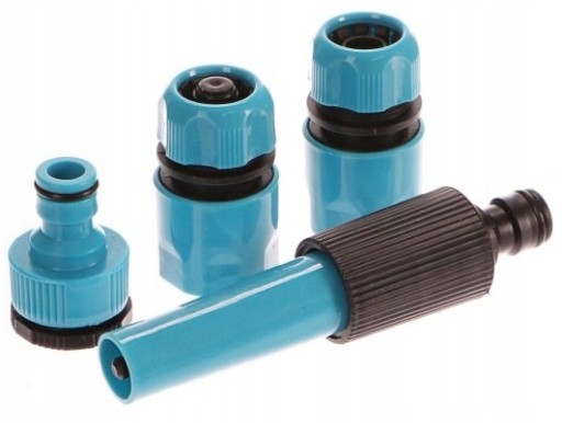 WÓZEK + WĄŻ OGRODOWY 4-WARSTWOWY 3/4'' 50M + ZESTAW KOŃCÓWEK PRODUKT POLSKI