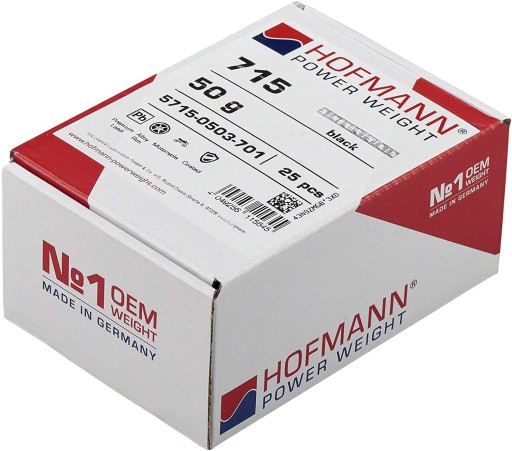 Hofmann 715 черные клееные мотоциклетные грузики