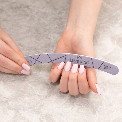 Пилочка для ногтей Manicure Pedicure 180/240 Banana ManiKing Набор 50 шт.