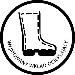 ZETPOL kalosze damskie EVA szare wkład czarny 39