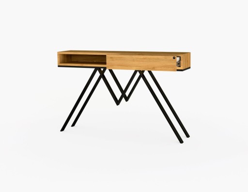 KONSOLA 140 cm DREWNO LITE DĄB OLCHA SKD-291