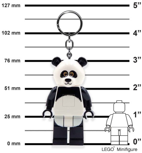 LEGO BRELOK LATARKA LED PANDA BRELOCZEK Z LATARKĄ