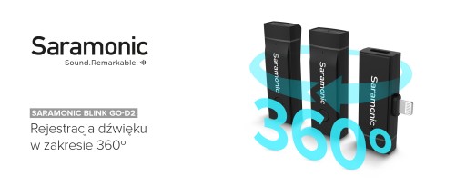 Комплект беспроводной передачи звука Saramonic Blink Go-D2