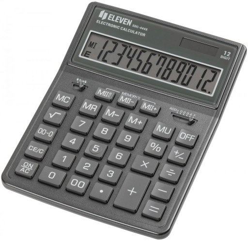 Большой офисный калькулятор 12 DIGITS Eleven (ex Citizen) SDC-444XRGR Pearl