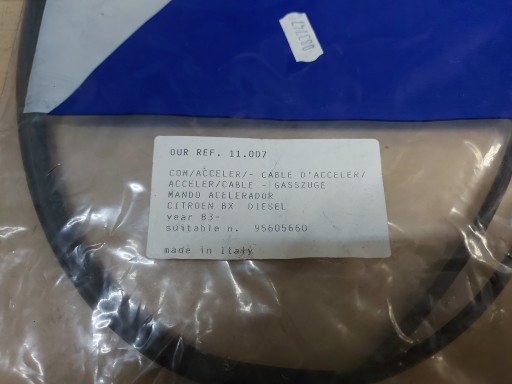 КАБЕЛЬ ГАЗОВОГО ТОКА CITROEN BX 1.8/1.9 D 1440/1230 [мм]