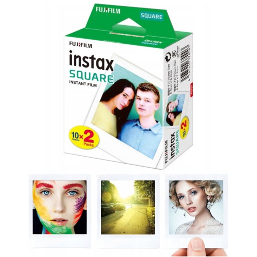 Картриджи Instax 20 шт. Пленка SQUARE SQ1 SQ6 SQ10 SQ20