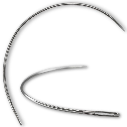 Igła tapicerska półokrągła półkolista zakrzywiona do pikowania 8cm [6]