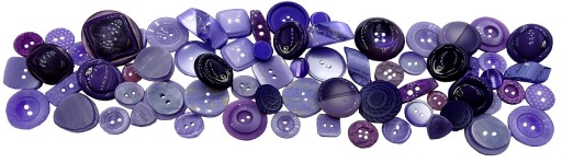 22mm Guziki ozdobne 1 sztuka kolor FIOLETOWY / SREBRNY K742 15015