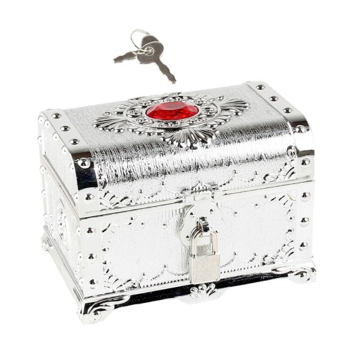 Многофункциональный пиратский сундук Adventure Treasure Chest с призами, серебро