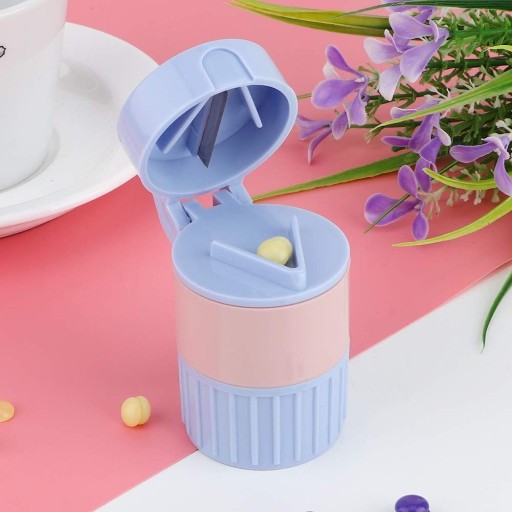 Rozdrabniacz Do Tabletek Plastikowy Przecinak Do Tabletek Pudełko Do