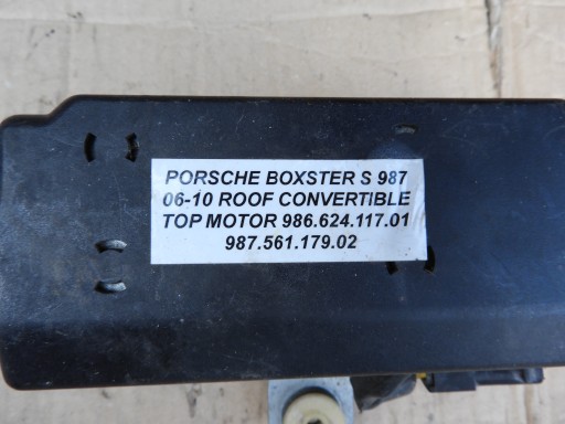 PORSCHE BOXSTER 986 ЭЛЕКТРОМОТОР НА КРЫШЕ 987 =