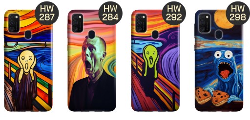 ETUI DO SAMSUNG GALAXY M21 WZORY KRZYK MUNCH EDVARD SCREAM OBUDOWA CASE
