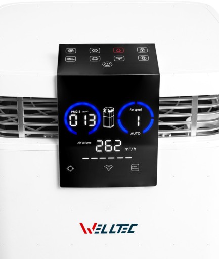 ОЧИСТИТЕЛЬ ВОЗДУХА WELLTEC APH1200PRO 200 м² HEPA H13 WiFi + УВЛАЖНИТЕЛЬ