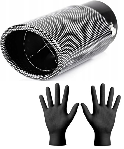 ВЫХЛОПНАЯ НАКОНЕЧНИК Накладка на глушитель Диффузор SPORT CARBON PATTERN CARBON CARBON