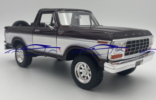 Ford Bronco (открытый верх) 1978 г. 1:24 Motormax 79372