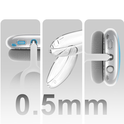 СИЛИКОНОВЫЙ ПРОЗРАЧНЫЙ ЗАЩИТНЫЙ ЧЕХОЛ ДЛЯ НАУШНИКОВ ДЛЯ AirPods Max