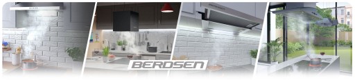 КУХОННАЯ ВЫТЯЖКА, ДЫМОХОДНЫЙ НАСОС BERDSEN, 60см