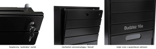 Черный почтовый ящик + ГРАВИРОВКА DARCO Надпись на заборе 