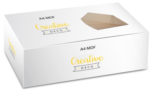 Płyta MDF do cięć laserem grawerowania malowania wycinania 3mm A4 x 10