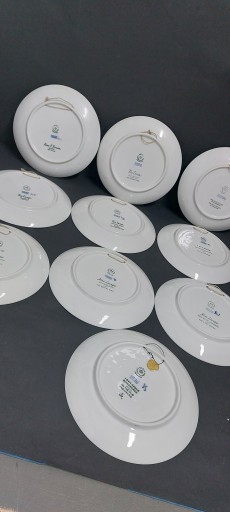 Набор из 10 коллекционных тарелок Royal Copenhagen Дания 1960-1969 гг.