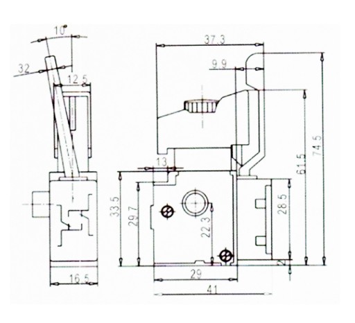 Выключатель FA2-6/1BEK Einhell Eurotec
