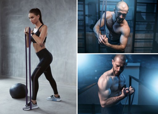 Сопротивление CrossFit Rubber Потяните 32 упражнения - набор из 10 шт.