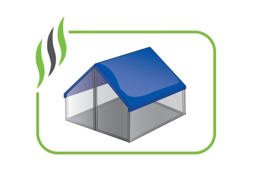 ТВЕРДЫЙ БРЕЗЕНТНЫЙ ПОКРЫТИЕ DURABLE 5X8 СИНИЙ ВОДОНЕПРОНИЦАЕМЫЙ UV++