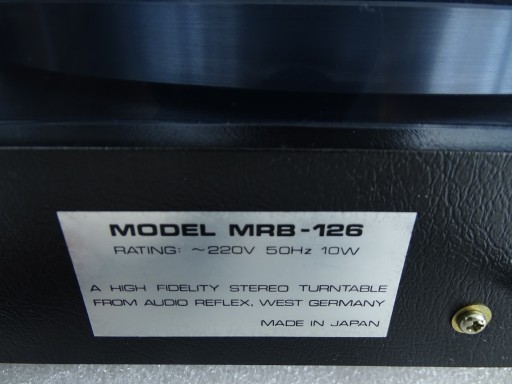 Проигрыватель проигрывателя AUDIO REFLEX MRB-126, Япония. ГАРАНТИЯ