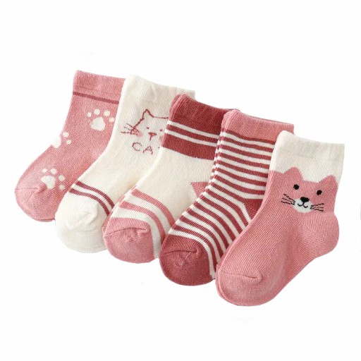 SWEET BABY SOCKS 5 шт. Хлопок для девочек PINK PATTERNS размер 12