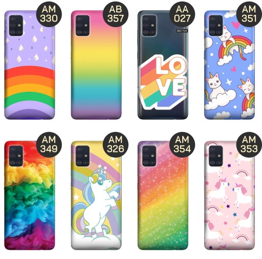ETUI DO SAMSUNG GALAXY A51 5G WZORY TĘCZA RAINBOW OBUDOWA POKROWIEC CASE