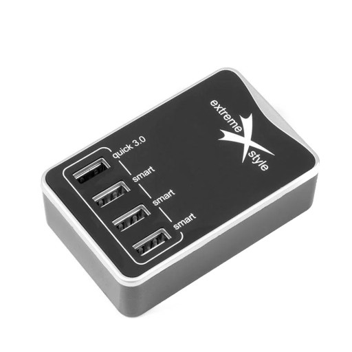 СЕТЕВОЕ ЗАРЯДНОЕ УСТРОЙСТВО НАСТОЛЬНАЯ ЗАРЯДНАЯ СТАНЦИЯ QUICK CHARGE 3.0 4xUSB 5V 6.2A