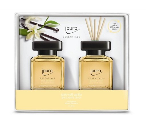 ZESTAW DYFUZORÓW ZAPACHOWYCH Essentials Soft Vanilla iPuro