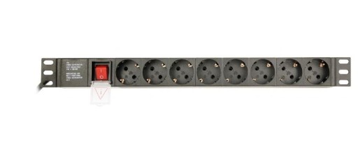 Удлинитель RACK PDU 8x Schuko, 1U, 16А, 3м