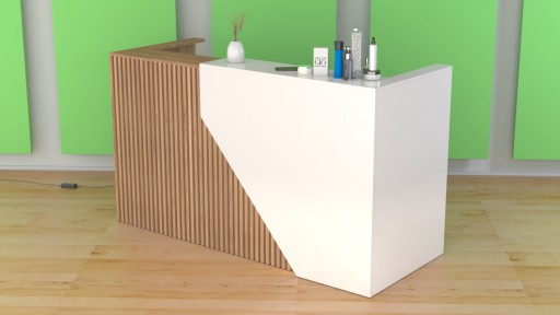 R139 стойка ресепшн 200x75 см дерево