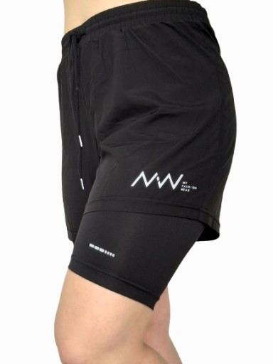 WYPRZ!!! UNISEX spodenki do biegania czarne M