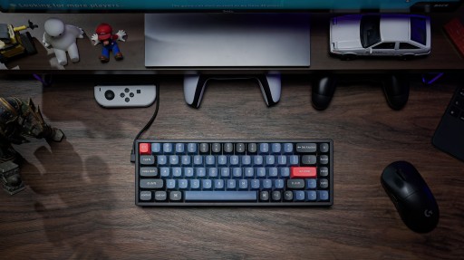 Беспроводная механическая клавиатура со светодиодной подсветкой KEYCHRON K6 Pro K6P-G1, красный переключатель