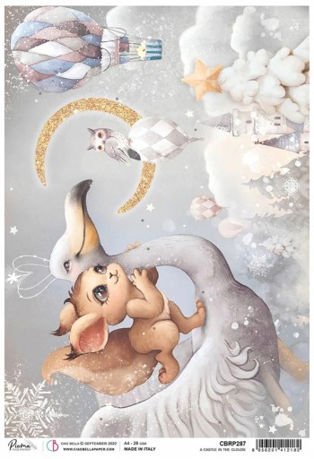 The Castle In The Clouds Zestaw Papieru RYŻOWEGO Papier do RĘKODDZIEŁA DIY