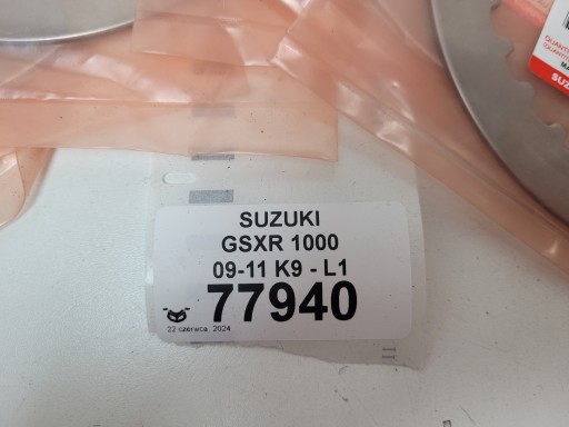 SUZUKI GSXR 1000 09-11 PRZEKŁADKA TARCZY SPRZĘGŁA