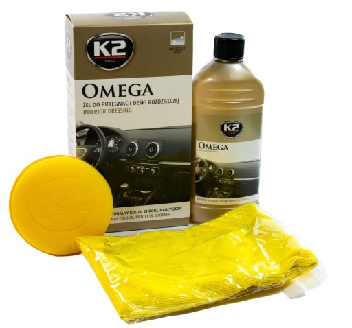 K2 OMEGA ГЕЛЬ ДЛЯ ПЛАСТИКА КАБИНЫ ГУБКА ИЗ МИКРОФИБРЫ