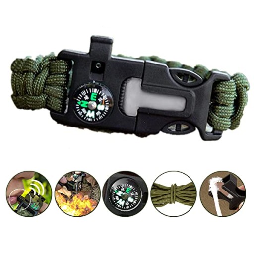 Браслет-зажигалка SURVIVAL 5в1 PARACORD