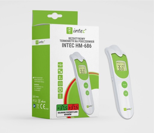 Бесконтактный инфракрасный термометр INTEC HM-686