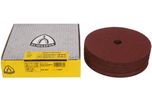 DYSK FIBROWY KRĄŻEK FIBRA 180mm P60 KLINGSPOR