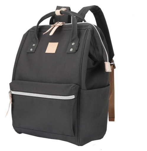 Женский школьный рюкзак Himawari HM1882 для ноутбука 15.6 CORDURA графит/ц.зеленый