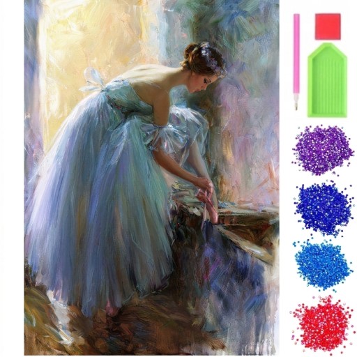 Diamond Emelcodery Diamond Mosaic 5D Balleerina