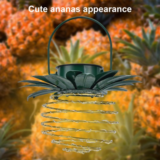 Wiszące lampy słoneczne LED Śliczne Ananas